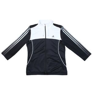 Women's ADIDAS ClimaCool Black & White Full Zip Track Jacket Size Large